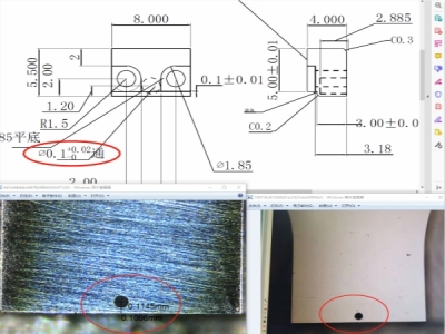 微孔加工-镜面模具钢_表面0.05镜面无塌边_最小孔0.1mm